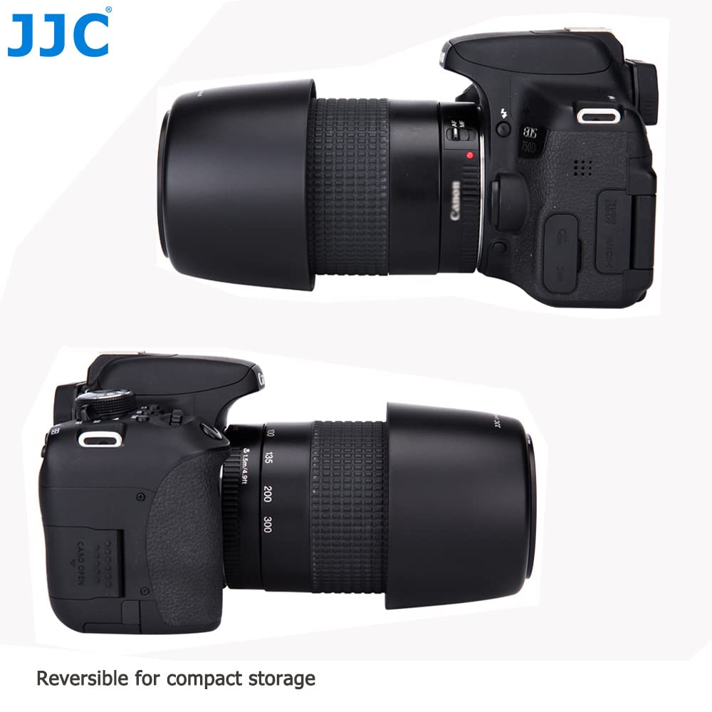 JJC Pare-Soleil ET-74B Compatible Canon EF 70-300mm F/4-5.6 IS II USM & RF 100-400mm F/5.6-8 IS USM – Protection Anti-Éblouissement Et Chocs
