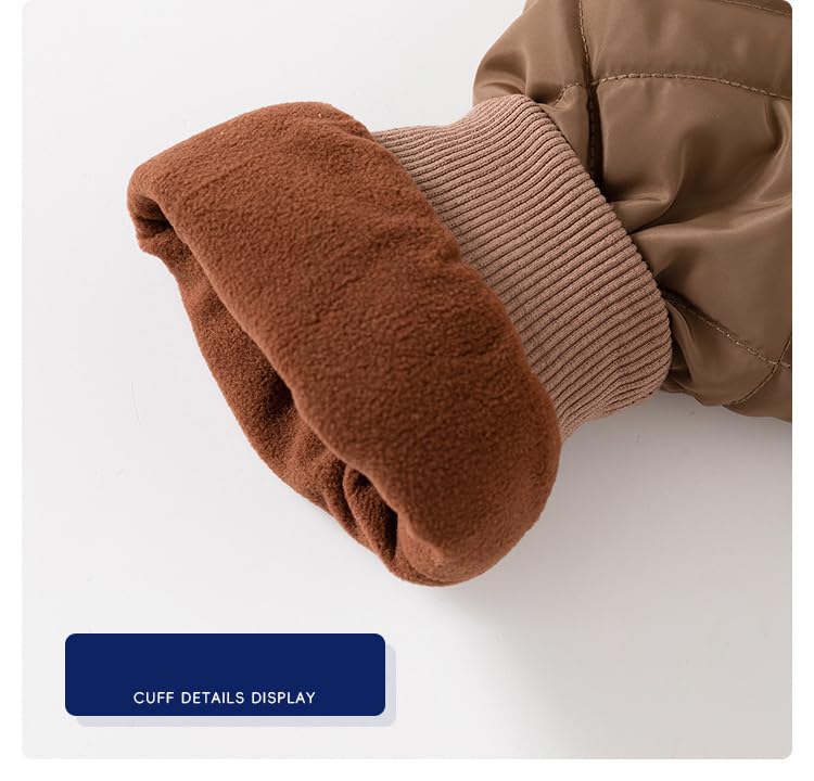 Baby Boys Girls Winter Coats Velvet Jacket Warm Thick Jacket Solid Color Outdoor Long Sleeves Jackets4