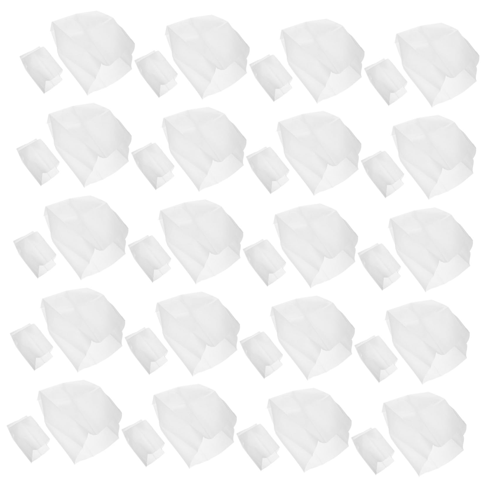 200 Stück Vlies Pflanzsäcke für Gemüse und Blumen 8x10cm 20x20cm Atmungsaktive Stoff Pflanztaschen mit Erhöhter Dicke und Nährstoffspeicher für Balkon und Garten
