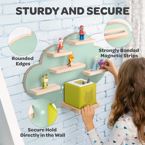 Heldenzimmer - Tonie Shelf Cloud for Tonies and Tonie Box - Tonies Storage for All Your Tonies Accessories