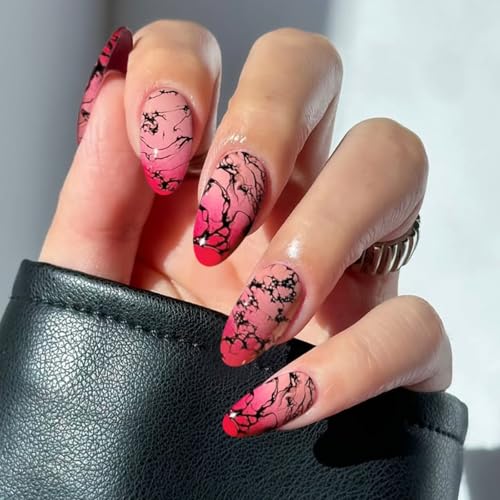 JMEOWIO Unhas de gel autocolantes Halloween autocolantes unhas gel Nail Art Stickers decoração