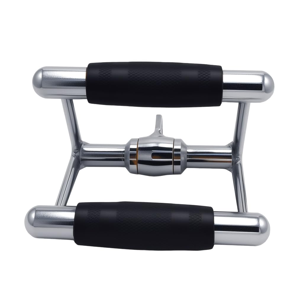 Barra extraíble LAT de lujo, entrenamiento de fuerza, barra de presión recta giratoria en forma de V para entrenamiento de peso, accesorios de máquina de cable (goma giratoria)