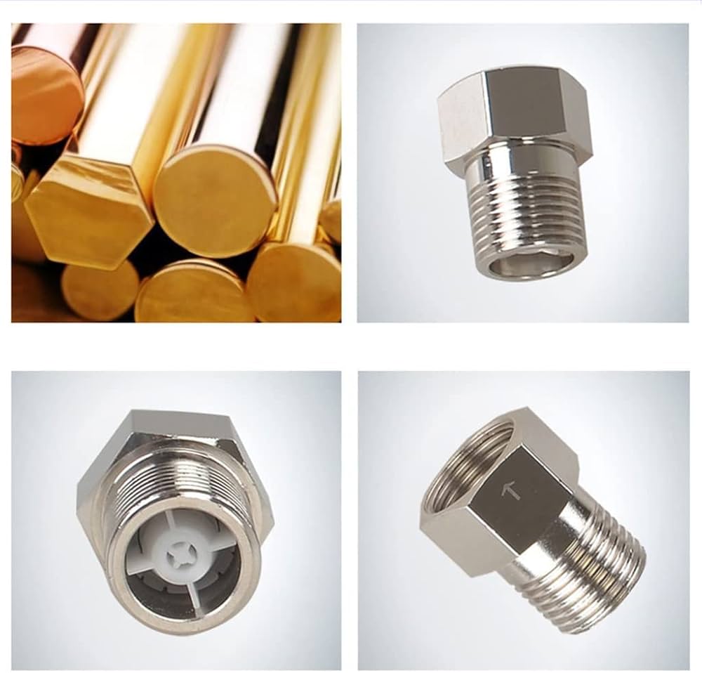 Amazon | チェックバルブ1/2インチ銅ネジチェックバルブ一方向逆