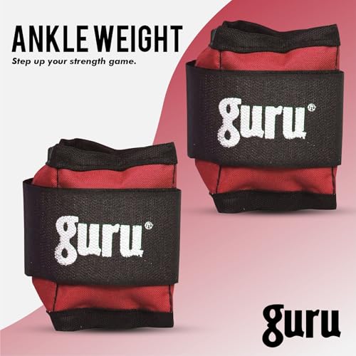 Image of GURU Ankle Weights Pack of 2 Pieces, Wrist Strap For Gym Ankle Weight Cuff For Men & Women For Training, Workout