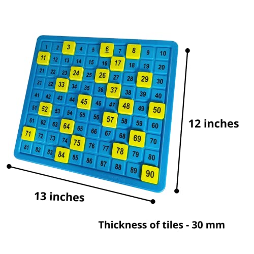 Image of toymate Premium Housie Game - The Big Party Entertainment | 72 Reusable Colourful Cards, 13x12 Inch Plastic Play Board, 30mm Big Tiles | No Pins or Pencils Needed | Family Fun Tambola Game