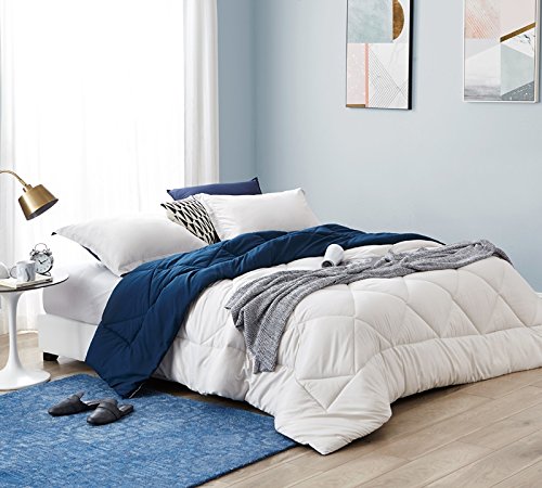 Byourbed Jet Stream/Nightfall Navy Full Comforter - Oversized Full XL Bedding