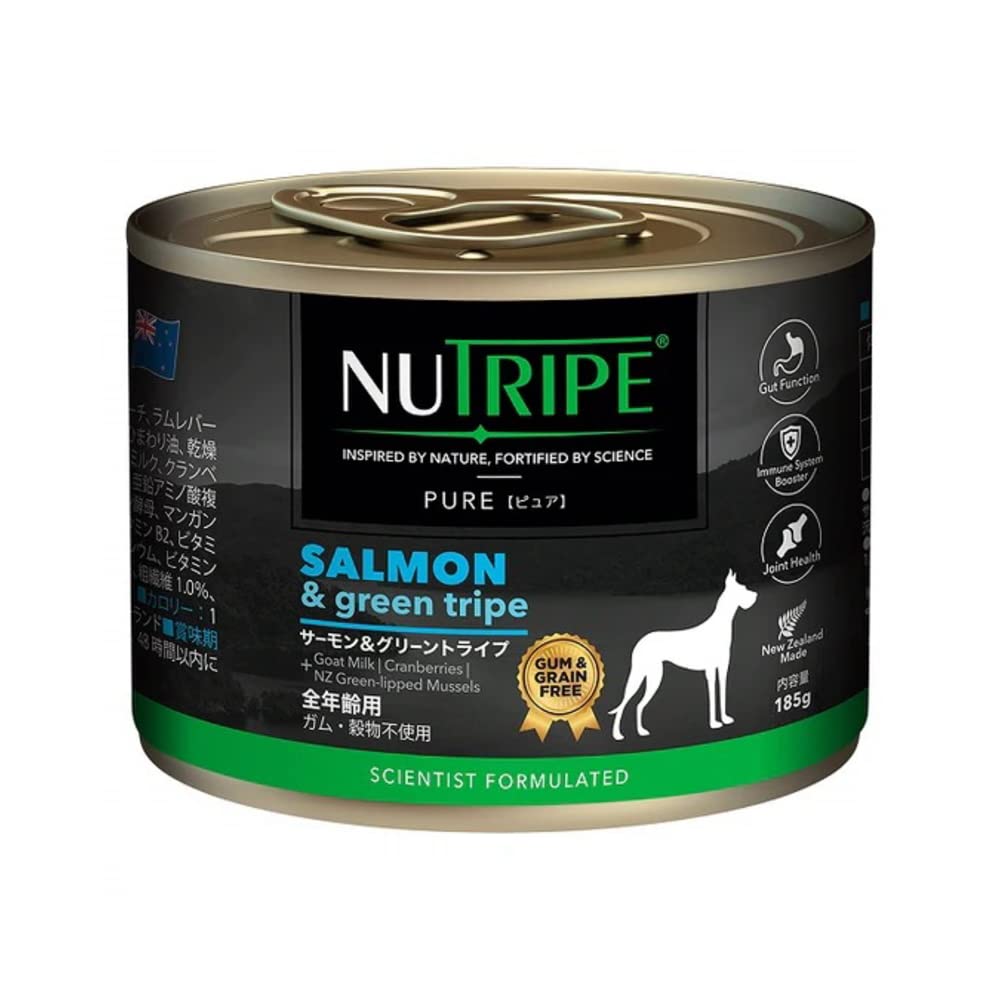 Amazon | ニュートライプ PURE サーモン＆グリーントライプ 185g