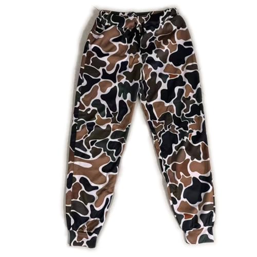 Camo Sweatpants Men Duck Exercise Drawstring Camoflash Pants for Men Relaxed Fit Stretch Casual Army Fatigue Pants Camouflage3