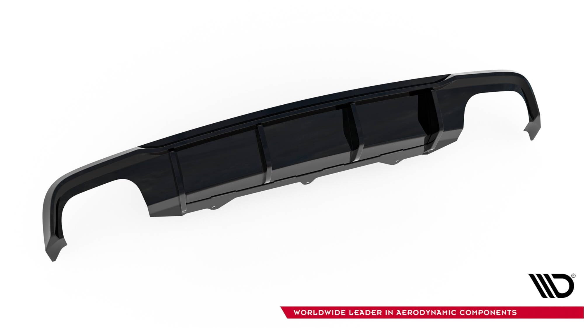 Maxton Design Heckdiffusor V.2 für Audi A6-Sline / S6 / A6 Limousine/Avant C7 Facelift (2014-2017) Hochglanz schwarz
