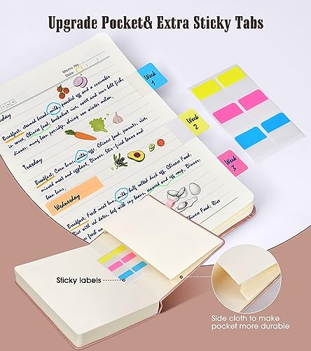 Image of Lined Journal Notebook, 365 Pages B5 Large Journals for Writing Ruled Notebook, Pink Hardcover Leather Journals for Women Men, Daily Notebook for Work, Note Taking, 100Gsm Thick Paper( 7.6'' X 10''