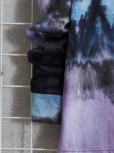 SOLY HUX Men's Long Sleeve Shirts Tie Dye Letter Tshirt Crew Neck Casual Tee Tops4