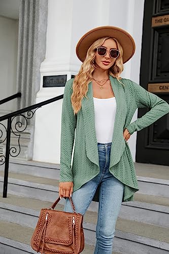Image of Cardigan for Women Long Sleeve Sweaters Casual Lightweight Knit Open Front Fall Fashion Outfits