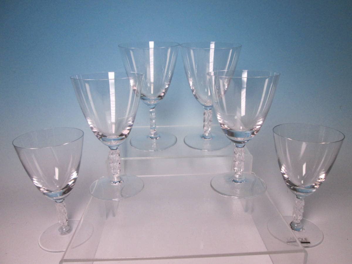 Amazon | LALIQUE Crystal ゲブヴィレール ワイングラス 6客 12,5cm