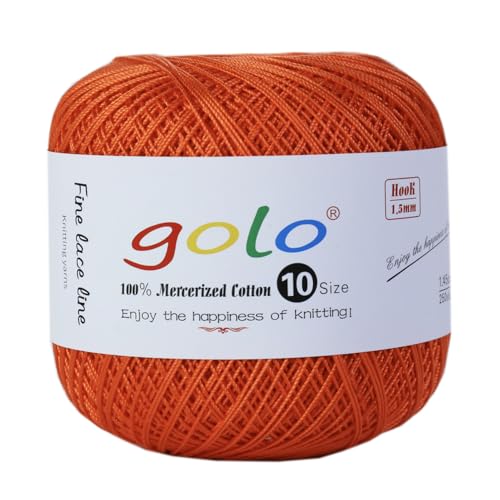 golo Crochet Thread Size10 Yarn for Hand Knitting...