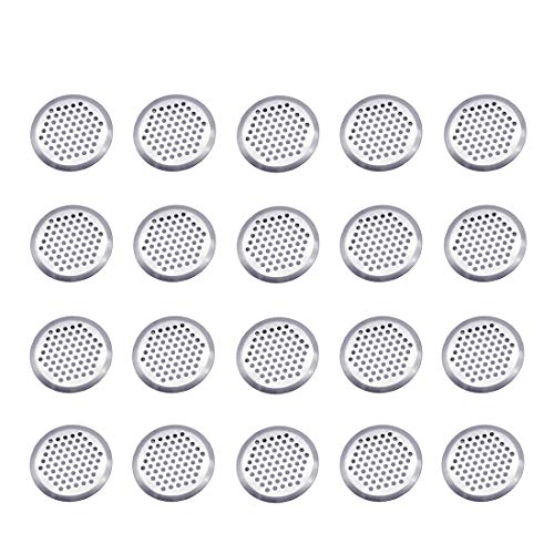 Concise 20 Stück 35mm Edelstahl Lüftungsgitter Rund,Lüftungsloch Entlüftungsgitter Entlüftung Belüftung,Entlüftungsgitter Abluftgitter Lüftungsschlitz