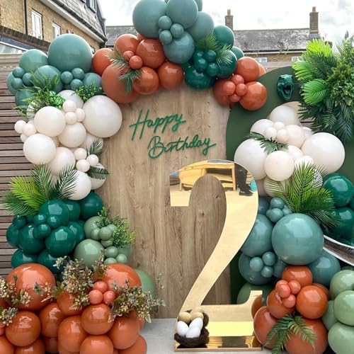 Image of TONIFUL Happy Birthday Sign for Backdrop - Glitter Green Felt Banner - Includes Dot Glue - Perfect for Birthday Party Backdrop,Wall Decor,Balloon Arch,Photo Background