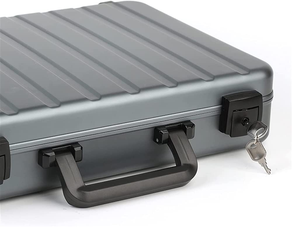 Uhrenkoffer Uhrenrolle Uhrenbox Uhrenschatulle Aluminium-Uhrentragetasche, Tragbare Uhrenbox, Schmuckschatulle Mit Schloss, Ausstellungsbox, Große Kapazität Uhrenetui Uhren Aufbewahrungsbox ( Color :