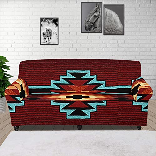 Fusurire Aztec Sofa Cover Southwestern Style Stretch Couch Slipcover Soft Couch Cover Living Room Decorations Sofa Slipcover Premium Stain Resistant (Xlarge Size, 92.5-118In) #TOP19