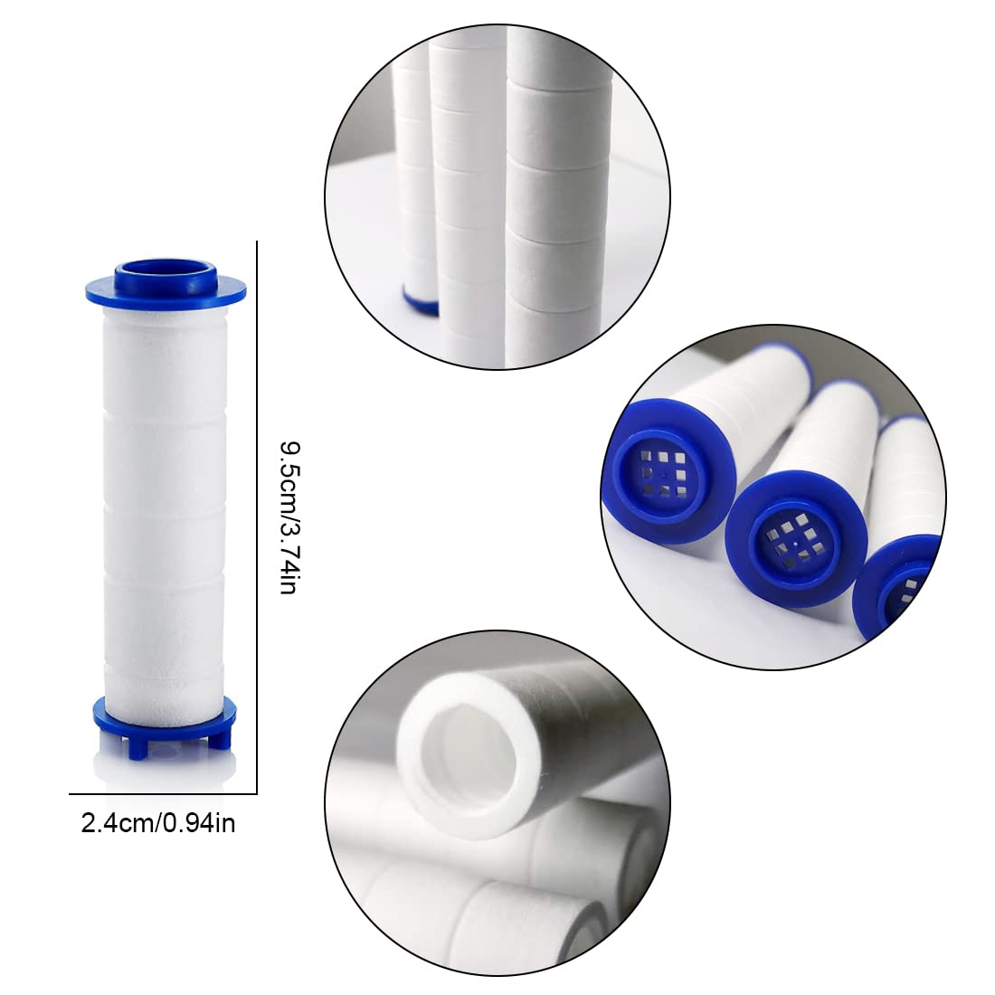 Filtri Doccia 4 Pezzi - Cartucce Con Cotone PP E Perle Di Calcio, Per Addolcire L'Acqua E Proteggere La Pelle - Foto 7