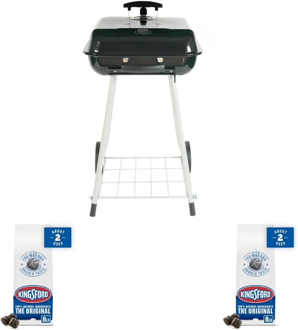 Expert Grill Square Steel Charcoal Grill, Togo Ubuy