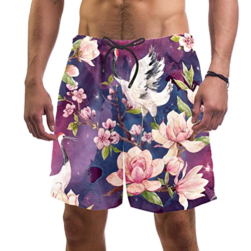 Short de plage fleurs de cerisier HadHfun maillot de bain aux finitions soignées pour homme