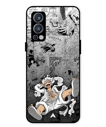 Image of Premium Anime 2 Case for Oneplus Nord 2 (Glossy Finish) Soft-Touch Metal TPU Back Cover, Shockproof, Designer, Aesthetic Mobile Phone Case