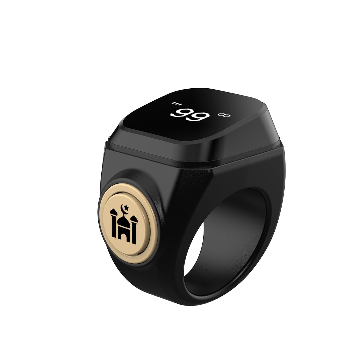 Smart Tasbih Zikr Ring,22mm(13) Muslim Digital Azan Alarm Clock,APP Support Digital Counter Prayer Reminder Rings, Waterproof 4 Digit Finger Counter zikr Ring for Muslims-image-39