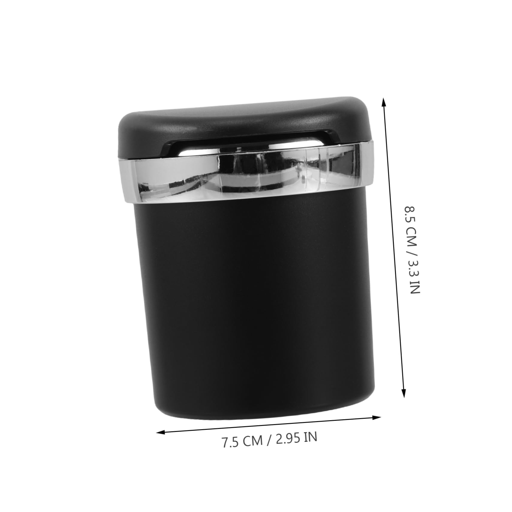 Holibanna Compact Car Ashtray with Lid Multi Functional Mini Trash Can for Vehicle Stylish Portable Ashtray Fits Cup Holder Creative Design for Cigarette Butts Small Items