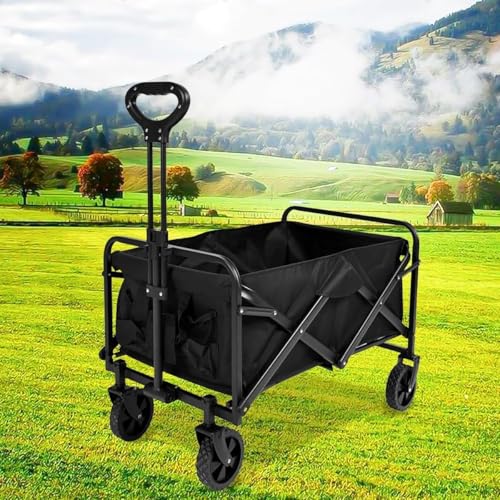 Carrinho Multiuso Dobravel Portátil Até 80 KG – Ideal para Camping, Jardinagem, Transporte e Pet