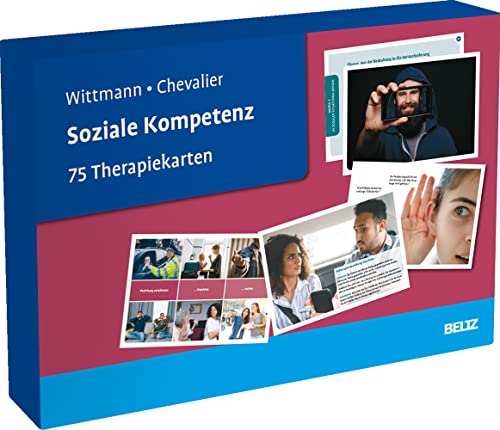 Soziale Kompetenz: 75 Therapiekarten. Mit 24-seitigem Booklet in hochwertiger Klappkassette, Kartenformat 16,5 x 24 cm (Beltz Therapiekarten)
