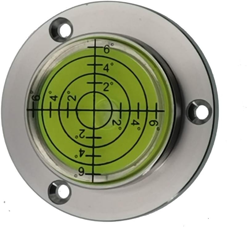 Aluminum Alloy universal level Mini Level Round Bubble Spirit Level Diameter 50mm Height 11.5mm（1PCS） (Green)