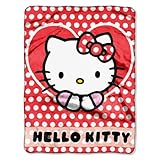 SANRIO Hello Kitty, Polka Dot Explosion Silk Touch Throw Blanket, 46
