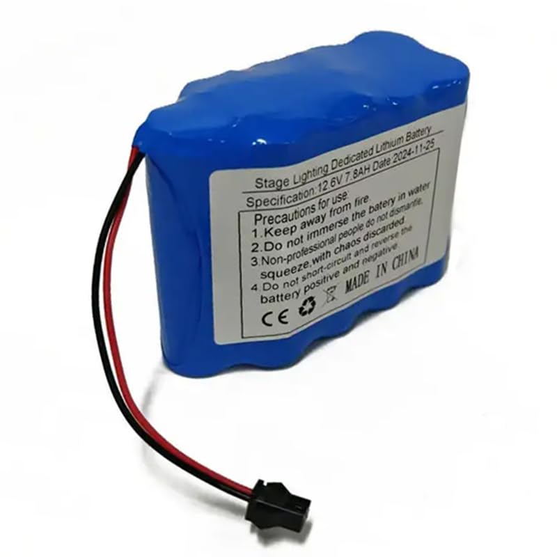Batterie dédiée pour éclairage de scène 12,6 V 7,8 Ah 3S3P 7800 mAh 11,1 V pour lumière LED