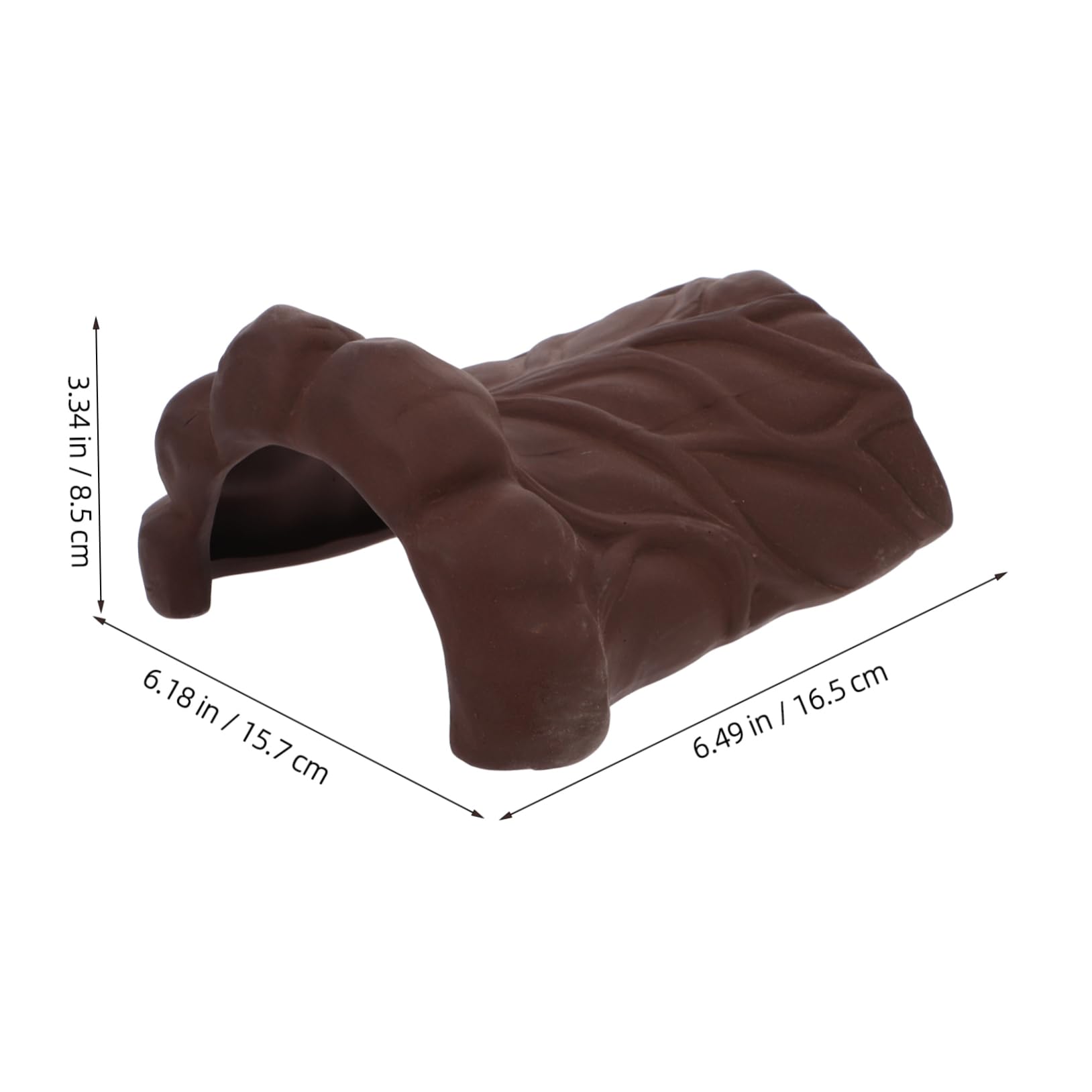 HOLIDYOYO Ceramic Turtle Drying Platform Basking Dock Hiding Cave Resting Ramp for Aquarium Turtle Habitat Shrimp Shelter