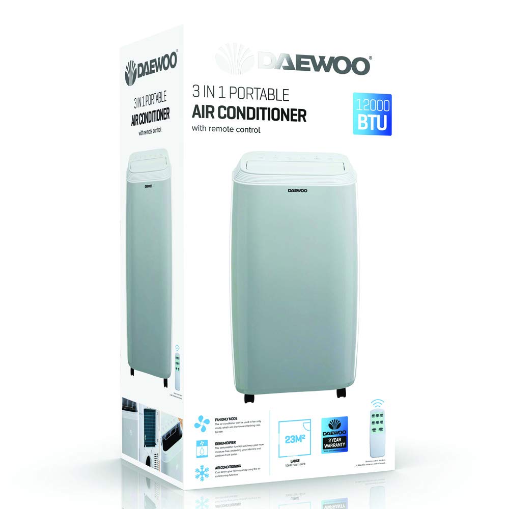 Daewoo Air Conditioner COL1521 12000 BTU 3 in 1 Conditioning Unit, Air