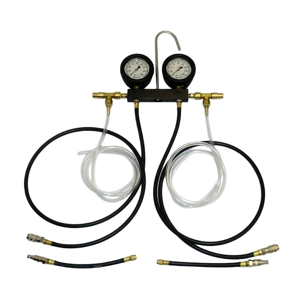 Rareelectrical Dual Fuel Air Pressure Gauge Compatible with Mercury Optimax Verado Dfi Outboard Engines Simultaneous Fuel Air Rail Testing Mercury 852087 852087A1 852087A2