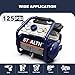 Stealth Air Compressor 2 Gallon, 3/4 HP Oil-Free Compressor, Less than 60dB Ultra Quiet Electric Air Compressor,Max 125 PSI Pressure for Tire Inflation,Nailing,Home DIY Project(SAQ-1234)