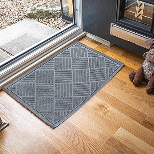 Door Mat Door Mats Inside (UK COMPANY) Door Mats Outdoor Large Heavy Duty Door Mat Washable Grey Door Mat
