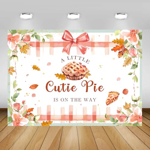 Toile de fond fête prénatale A Little Cutie Pie souvenirs doux