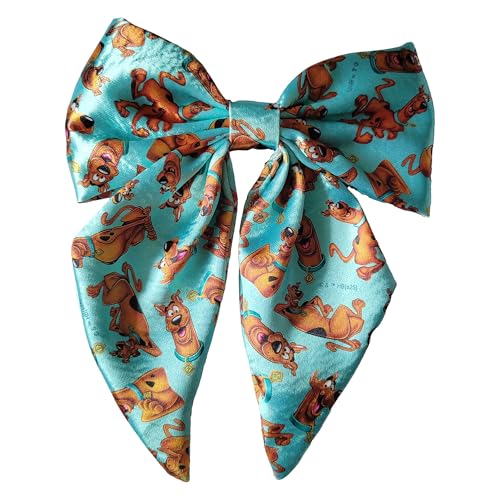 Spoontiques Scooby Doo Hair Bow - Unique and Colorful Hair Bow Clips for Kids & Teens - Bright Durable Non-Slip Bows for Hair Styling Gifts Party & School Use