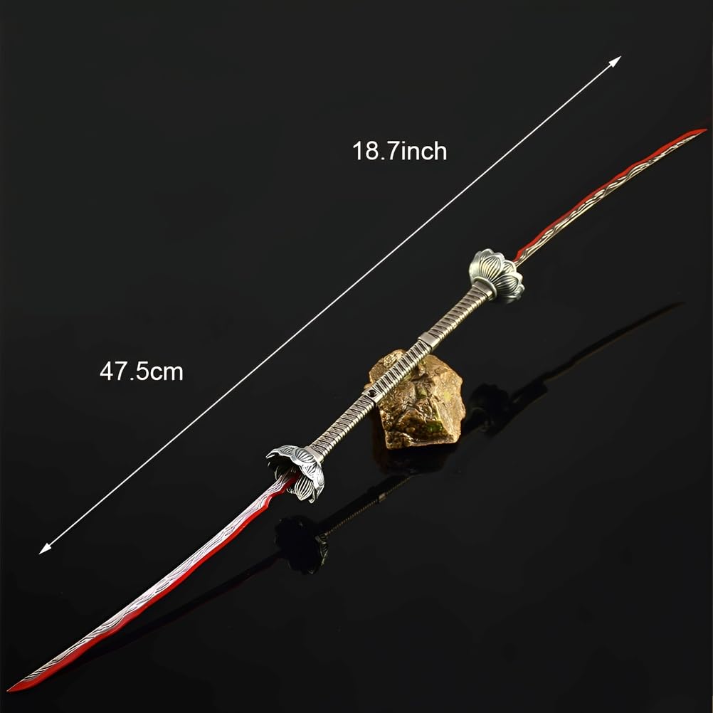 Modelo de Eleonora's Poleblade, Juego de 2 Piezas, Longitud de Montaje: 47,5 cm, coleccionables de Juego Totalmente metálicos, Decoraciones de Escritorio
