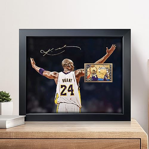 Sufenvera Signed Kobe Bryant Film Photo Collage,Kobe Memorabilia Framed Poster Gifts For Basketball Fans On Birthday/Christmas/Father'S Day 10X8 Inches thumb #1