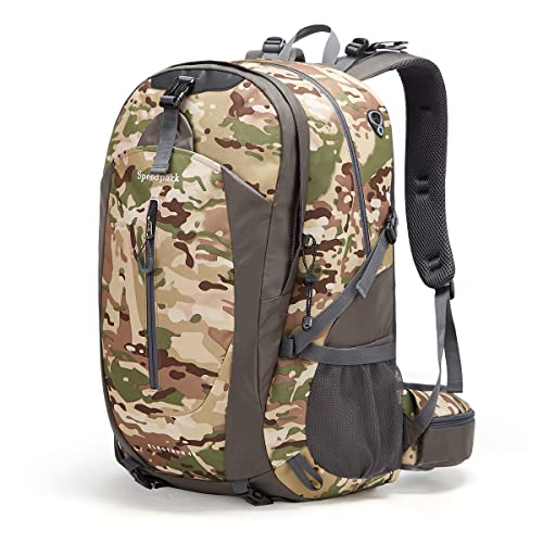 SPEEDPARK 40L Hiking Backpack, Lightweight Camping Daypack with Rain Cover