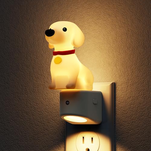 Image of L LOHAS LED Night Light for Kids,3D Cute Puppy Dusk to Dawn Sensor | Dachshund Night Lights,RGB+Soft White 3000K,Dog Night Light,Birthday Gift Nightlight for Kids, Room Decor