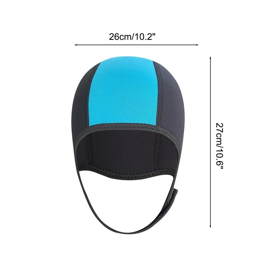 DONGKER Cagoule de Plongée en Néoprène,Combinaison de Plongée avec Mentonnière Réglable pour Hommes et Femmes,Bateau,Kayak,Voile,Sports Nautiques
