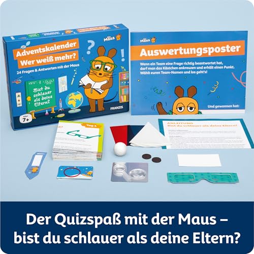 Die Maus Adventskalender Wer weiß mehr?: 24 Fragen & Antworten mit der Maus