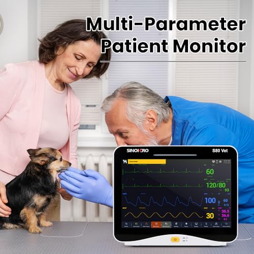 Image of Veterinary Monitor 10.1'' Multi-Parameter Touch Screen Pet Monitor for Cat, Dog,Cow,Pig,Horse and Other Animals (Standard Size)