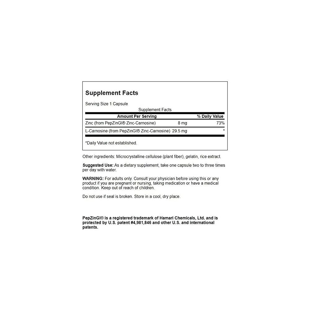 Swanson Ultra Zinc Carnosine PepZin GI Santé Maroc Ubuy