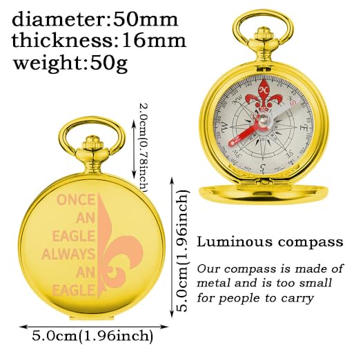 Brújula de regalo TGBJE metálica 50mm diámetro miniatura 2