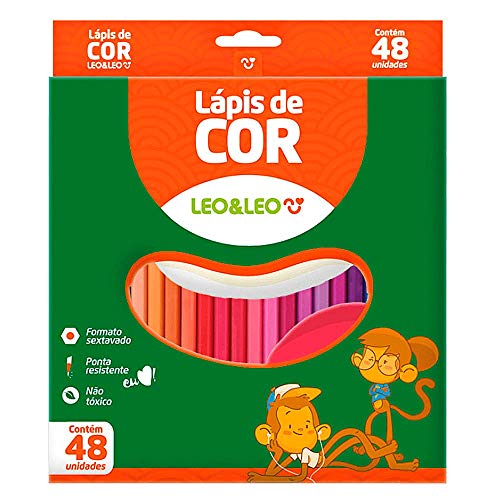 Lapis Resina Leo&Leo, Leonora, Multicor, 48 Cores, Pacote de 1 1 51-o67aeoeL